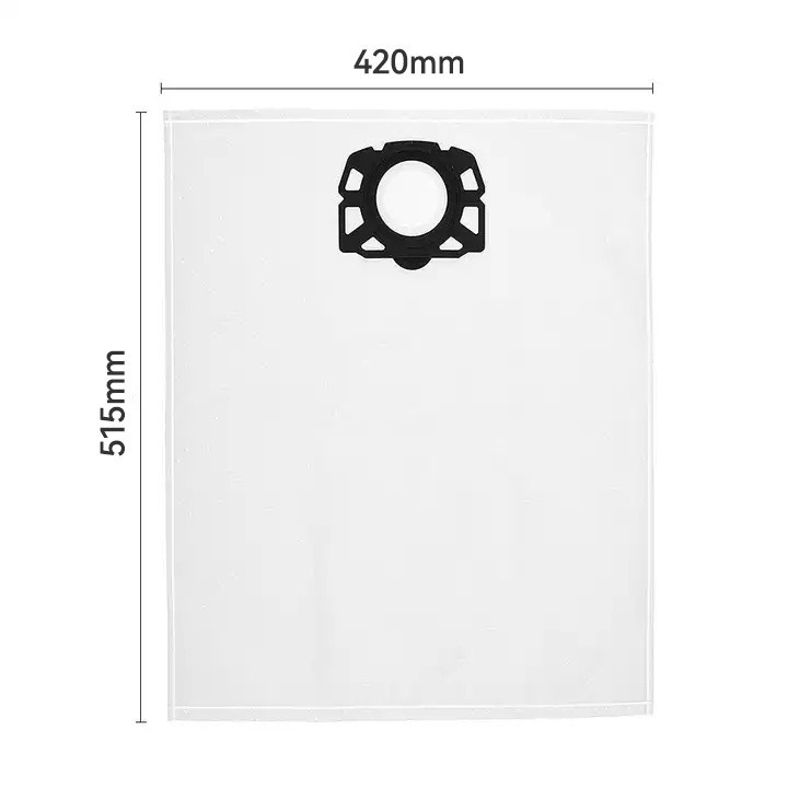 Dust Bags for Karcher WD4/WD5/MV4/MV5/MV6/MK5/MK6, KFI 487 2.863-006.0 Replacement Fleece Filter Bags for Wet/Dry Vacuums