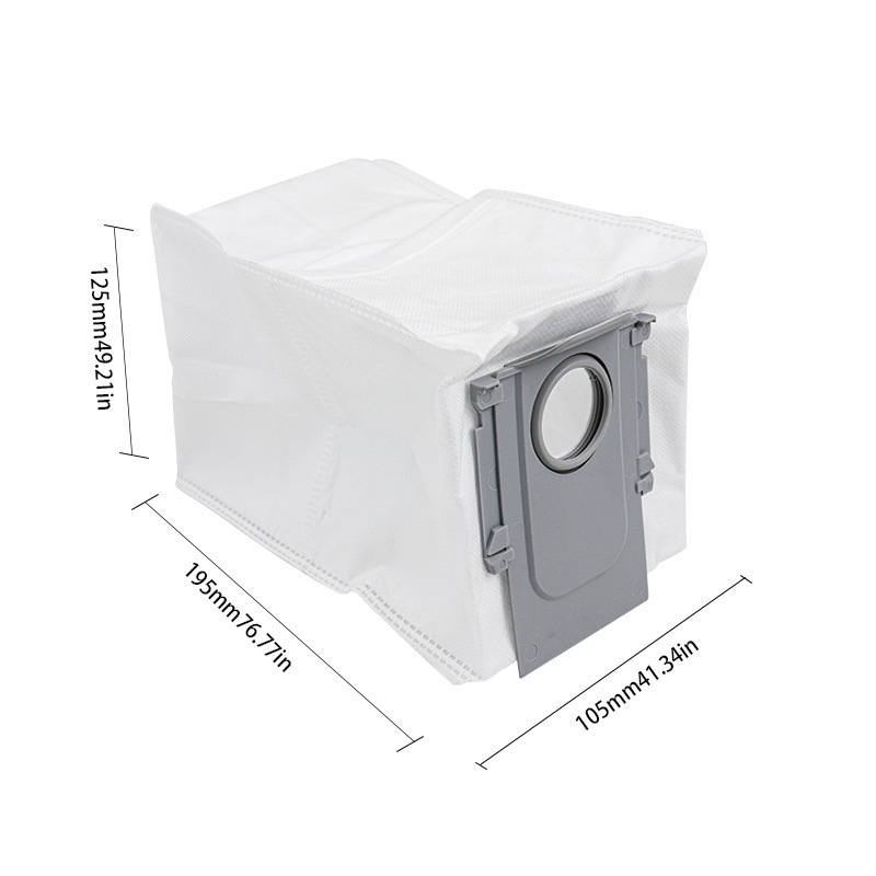 Dust Bags for Roborock P10 P20 P20 Pro V20 Q Revo G20S G30, 2.7L Large Capacity, Auto-Seal, 3-Layer Non-Woven, Leak-Proof, Compatible with S8 Max Ultra Series