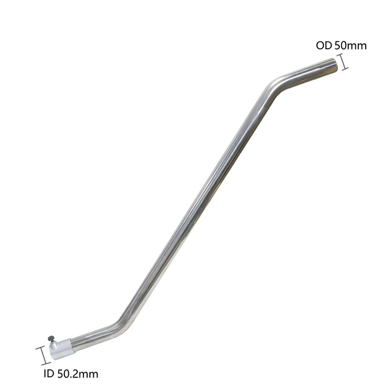 Industrial Vacuum Floor Squeegee Head, 500/510/530mm Aluminum Water Recovery Squeegee Nozzle with 50mm Hose Fitting, Wet Dry Vacuum Floor Tool & Connector Adapters Kit